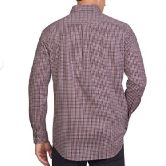 100% Cotton Long Sleeve Dress check Shirts for Men Size large  CHAPS - Picture 2 of 15